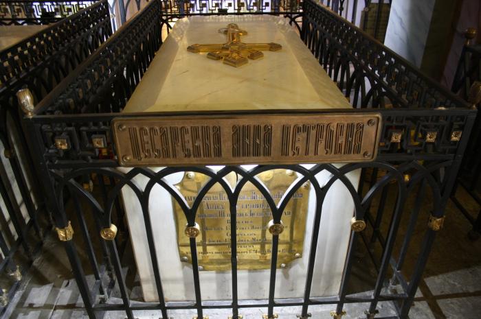 Собор Петра и Павла. Памятный знак цесаревне Анне Петровне, герцогине Гольштейнской (С-Петербург) Собор Петра и Павла. Памятный знак цесаревне Анне Петровне, герцогине Гольштейнской (С-Петербург)